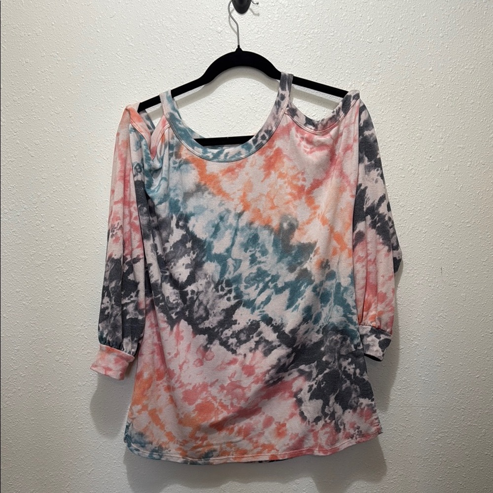 First Love Women's Tie-Dye Top, Size M